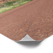 Road Zion National Park USA Poster (Ecke)