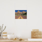 Road Zion National Park USA Poster (Küche)