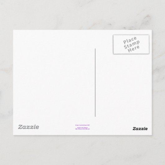 Road Zuhause Postkarte (Rückseite)