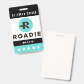 Roadie Delivery ID-Abzeichen Ausweis (Vorder- & Rückseite)