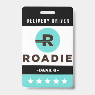 Roadie Delivery ID-Abzeichen Ausweis
