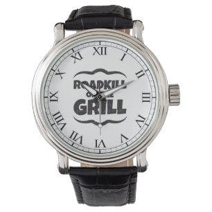 Roadkill auf dem Grill - GRILLEN Party lustig Armbanduhr