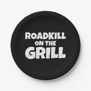 Roadkill auf dem Grill - GRILLEN Party lustig Pappteller