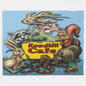Roadkill Café Fleece Blanket (Vorderseite (Horizontal))