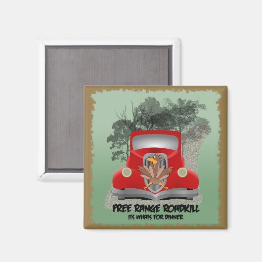 Roadkill Dinner Magnet (Vorderseite/Rückseite)