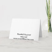 Roadkill Eichhörnchen Karte (Rückseite)