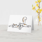 Roadkill Eichhörnchen Karte (Gelbe Blume)