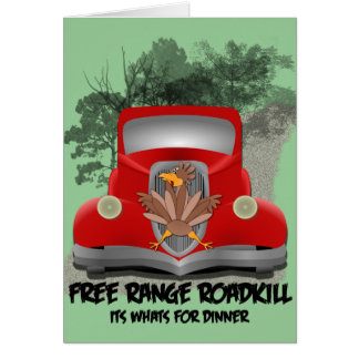 Roadkill für Abendessen-Rezept-Karte