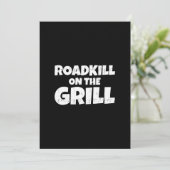 Roadkill on Grill - Funny GRILLEN Party Einladung (Stehend Vorderseite)