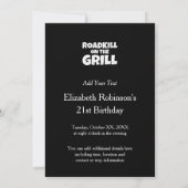 Roadkill on Grill - Funny GRILLEN Party Einladung (Rückseite)