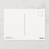 Roadmap für den US-Staat in Kalifornien - Goldener Postkarte (Rückseite)