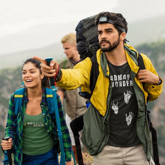 Roadmap zum Staunen - Gorilla Fußspuren - Affen T-Shirt