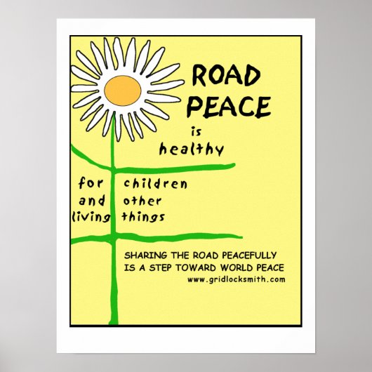 RoadPeace-Gesund Poster (Vorne)