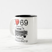 Roadrunner 1969 zweifarbige tasse (Vorderseite Links)