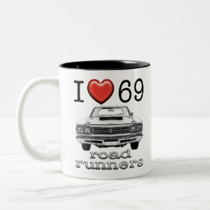 Roadrunner 1969 zweifarbige tasse