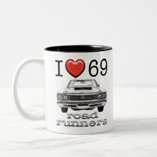 Roadrunner 1969 zweifarbige tasse