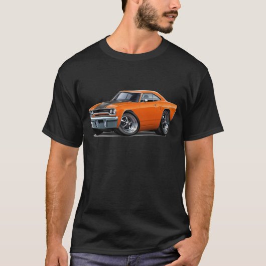 Roadrunner 1970 Orange-Schwarz T-Shirt (Vorderseite)