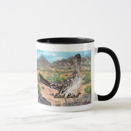 Roadrunner "Bad Bird" und Kokopelli New Mexico Tas Tasse