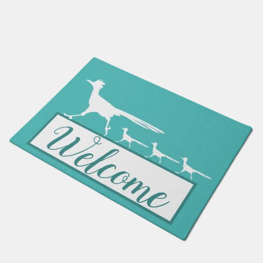 Roadrunner-Begrüßung Fußmatte (Schrägansicht)