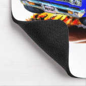 Roadrunner-Blau-Auto 1968-69 Mousepad (Ecke)