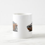 Roadrunner-Brown-Schwarzes Auto 1971-72 Kaffeetasse (Mittel)
