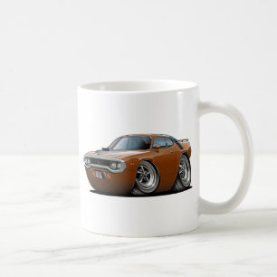 Roadrunner-Brown-Schwarzes Auto 1971-72 Kaffeetasse