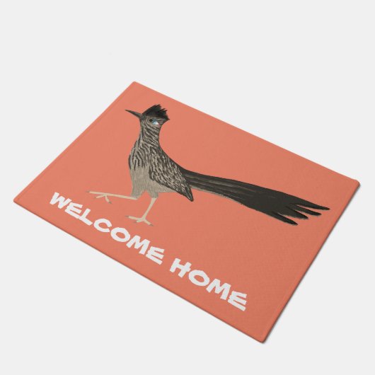 Roadrunner Cfarbene Stift Art WELCOME Fußmatte (Schrägansicht)