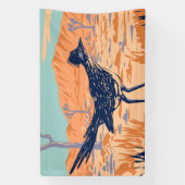 Roadrunner Chaparral Bird Banner (Vertikal)