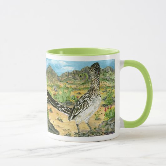 Roadrunner Eating Alien, New Mexico Souvenir! Tasse (Rechts)