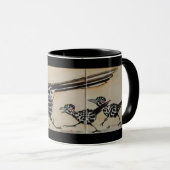 Roadrunner Family Mama und Chicks Südwestliche Tas Tasse (VorderseiteRechts)