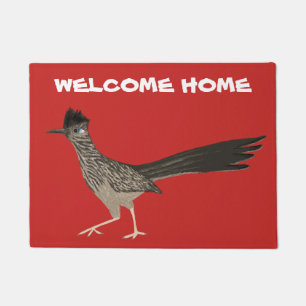 Roadrunner färbte Bleistift-Kunst WILLKOMMEN Fußmatte