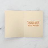 Roadrunner Folded Birthday Card Karte (Innenseite)