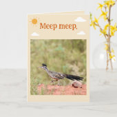 Roadrunner Folded Birthday Card Karte (Gelbe Blume)