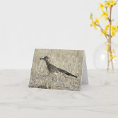Roadrunner Fotograph Note Card Karte (Gelbe Blume)