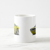 Roadrunner-Gelb-Schwarzes Auto 1971-72 Kaffeetasse (Mittel)