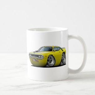 Roadrunner-Gelb-Schwarzes Auto 1971-72 Kaffeetasse