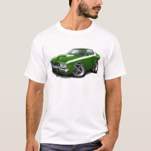 Roadrunner-Grün-Weißes Auto 1973-74 T-Shirt