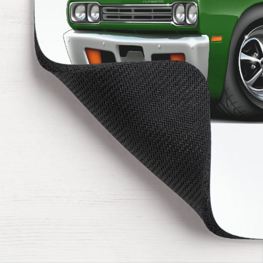Roadrunner-grünes Auto 1969 Mousepad (Ecke)
