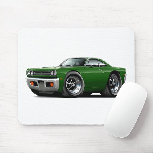 Roadrunner-grünes Auto 1969 Mousepad (Mit Mouse)