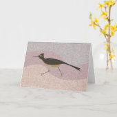 Roadrunner Grußkarte Karte (Gelbe Blume)