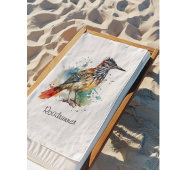 Roadrunner in lebendiger Wasserfarbe Badhandtuch Set