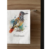 Roadrunner in lebendiger Wasserfarbe Badhandtuch Set