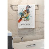 Roadrunner in lebendiger Wasserfarbe Badhandtuch Set