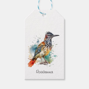 Roadrunner in lebendiger Wasserfarbe Geschenkanhänger
