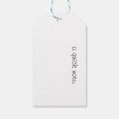 Roadrunner in lebendiger Wasserfarbe Geschenkanhänger (Rückseite)