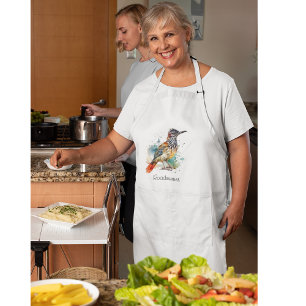 Roadrunner in lebendiger Wasserfarbe Lange Schürze