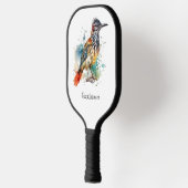 Roadrunner in lebendiger Wasserfarbe Pickleball Schläger (Links)