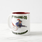 Roadrunner-Krieger Zweifarbige Tasse (Vorderseite Links)