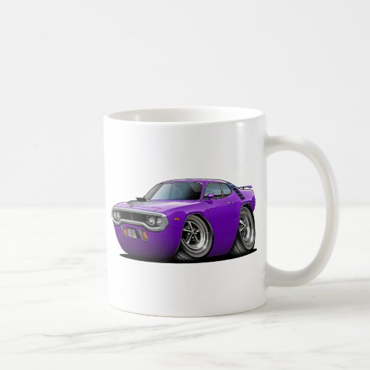 Roadrunner-Lila-Schwarzes Auto 1971-72 Kaffeetasse (Rechts)