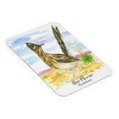 Roadrunner New Mexico Staat Bird Yucca Blume Magnet (Rechte Seite)